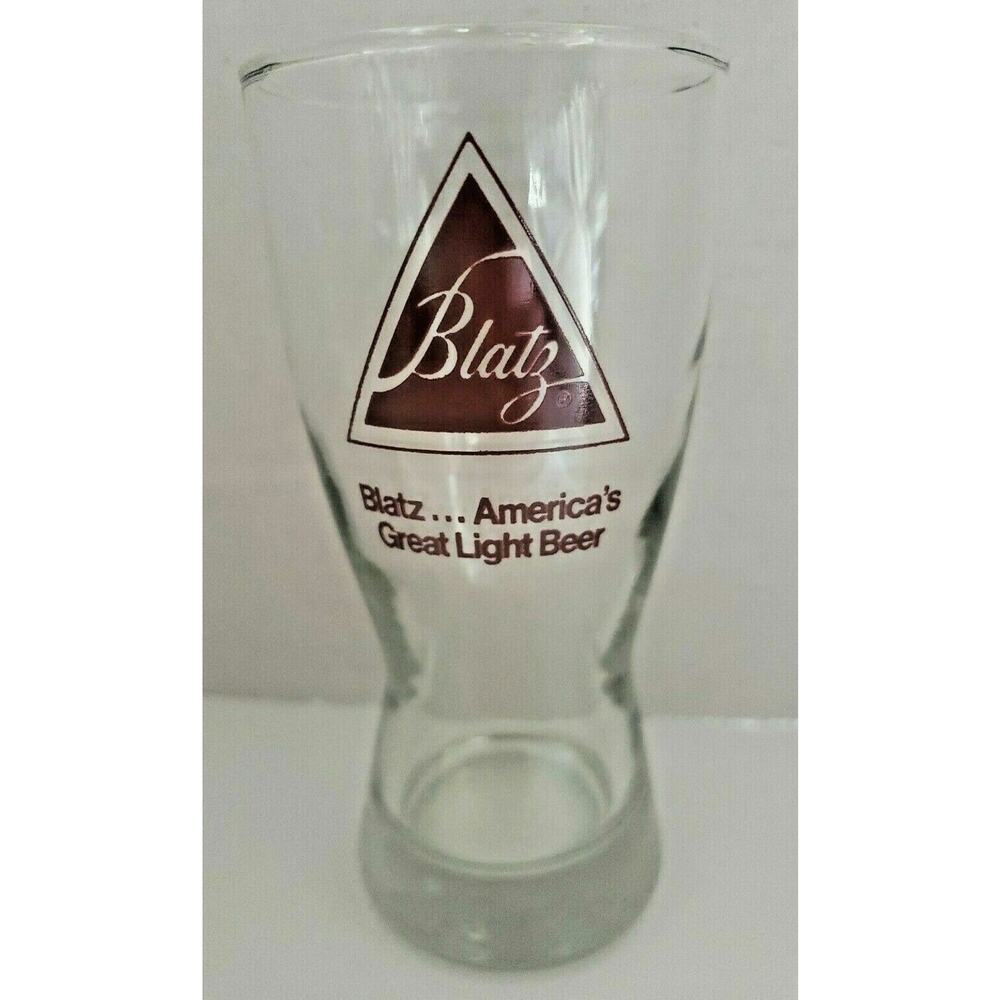 1970's Blatz American's Great Light Beer Barware Glass 10 oz Pilsner U197